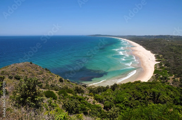 Fototapeta Beach view at Byron Bay, Australia