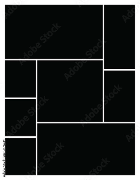 Obraz Photo frame templates collage