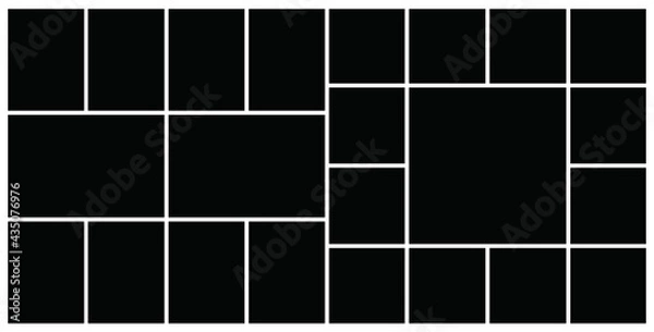 Obraz Photo frame templates collage