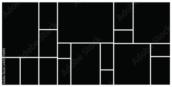 Obraz Photo frame templates collage