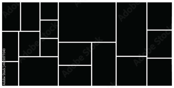 Obraz Photo frame templates collage