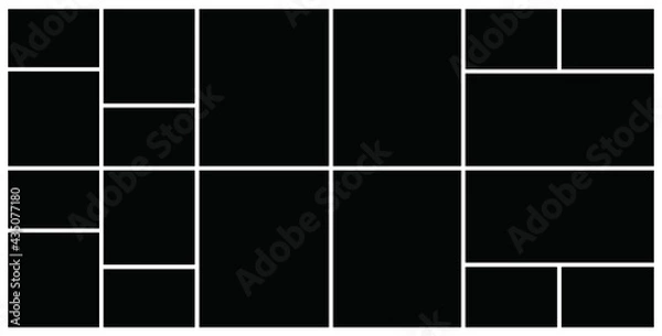 Obraz Photo frame templates collage