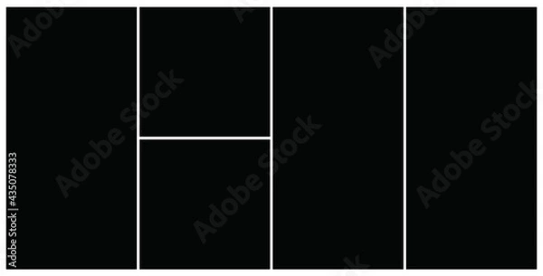 Obraz Photo frame templates collage