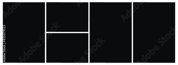 Obraz Photo frame templates collage