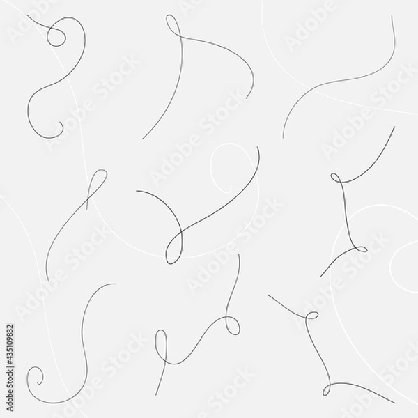 Fototapeta Abstract lines. Linear design elements