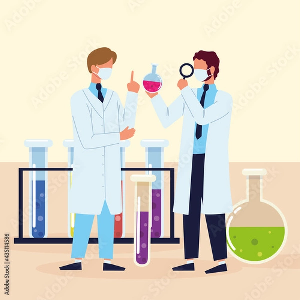 Fototapeta scientists science research process