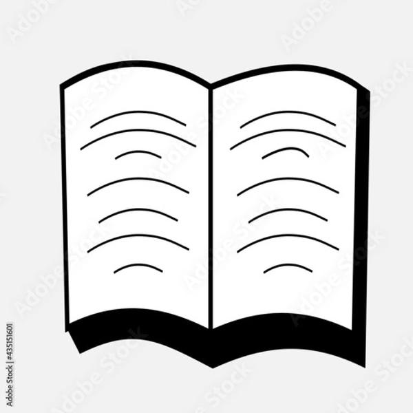 Obraz icon books on white background