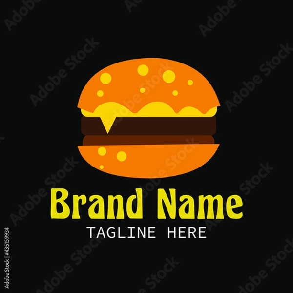 Fototapeta burger logo vector ready eps 10 format