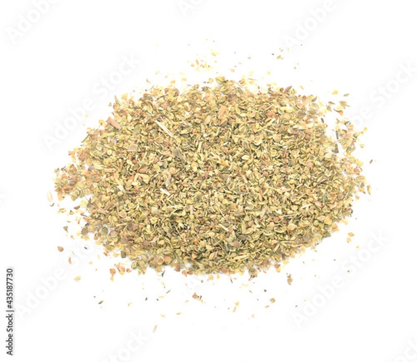 Fototapeta Ground Oregano on white background.