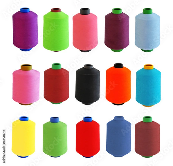 Obraz textile yarn packages