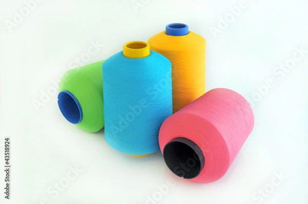 Obraz textile yarn packages