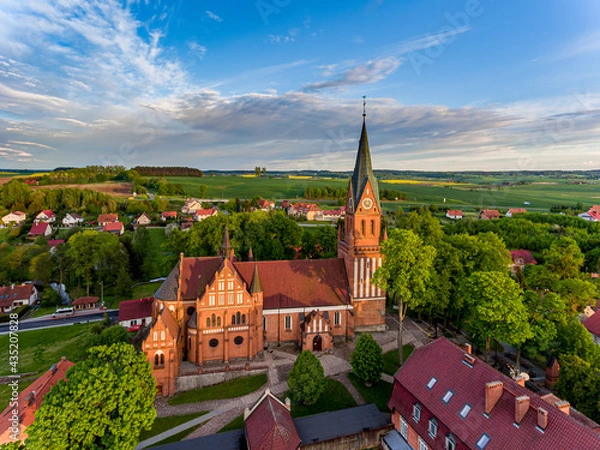 Obraz Basilica of the Nativity of the Blessed Virgin Mary in Gietrzwałd, Warmia and Masuria, Poland, Europe