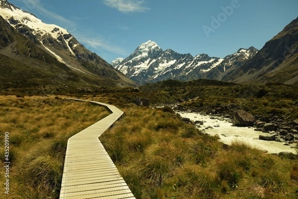 Obraz Hooker valley walkway