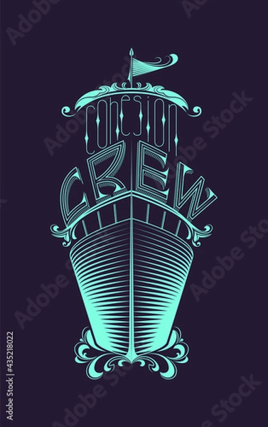Obraz Vector crew in graphic style