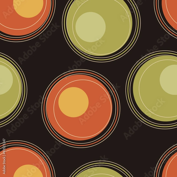 Fototapeta Seamless retro geometric pattern