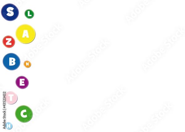 Obraz background alfabeto