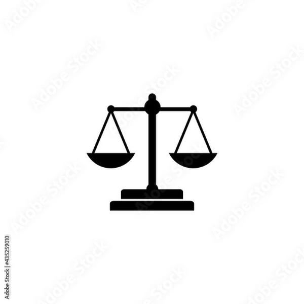 Fototapeta scale icon vector sign symbol