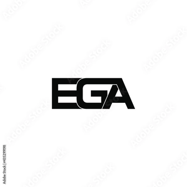 Fototapeta ega letter original monogram logo design