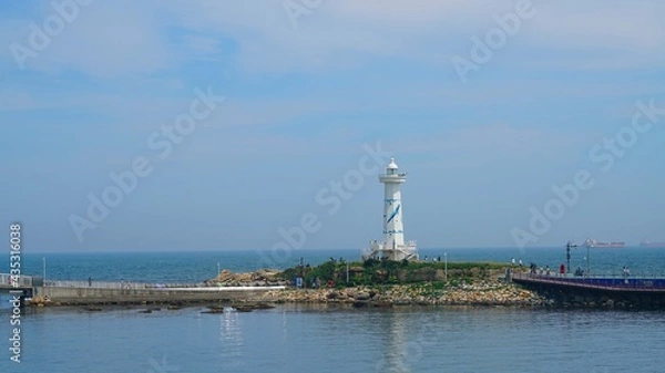 Fototapeta 울산 방어진 항구의 등대