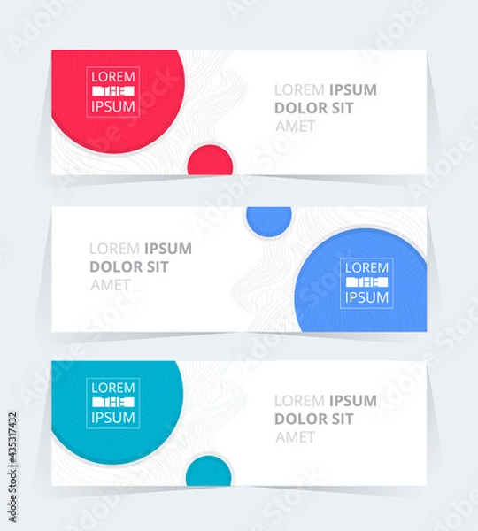 Fototapeta Vector abstract graphic design Banner Pattern background web template.