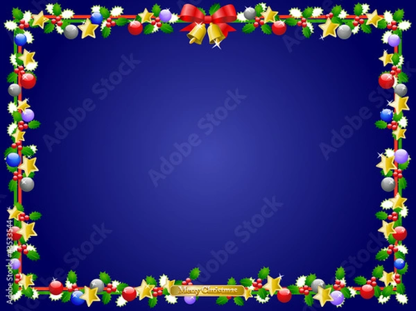 Obraz 飾り枠（クリスマス）