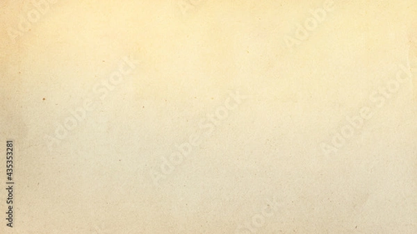 Fototapeta Old brown paper parchment background design with distressed vintage stains and ink spatter and white faded shabby center, elegant antique beige color