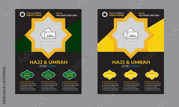 Obraz  Hajj Flyer Flyer Design Template Fully Editable design