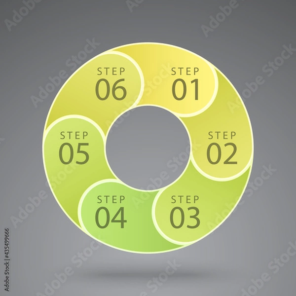 Obraz vector infographic hexagon
