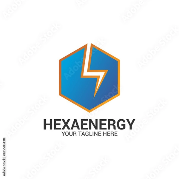 Fototapeta Thunder Bolt Logo Template