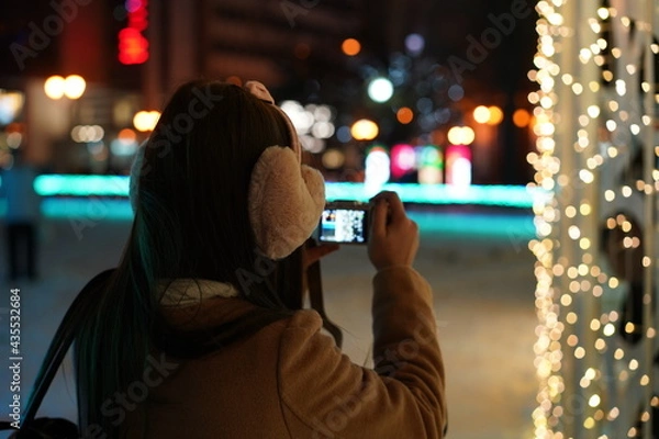 Fototapeta person in the city