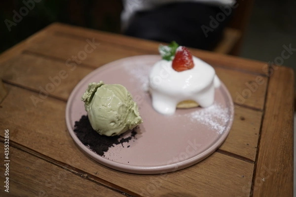 Fototapeta cream dessert