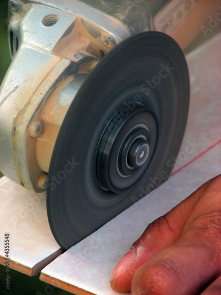 Fototapeta grinder at work