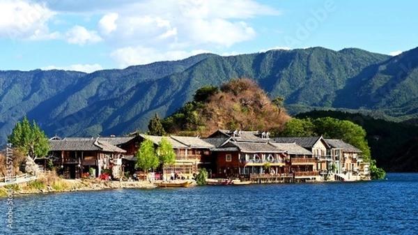 Obraz lugu lake in China