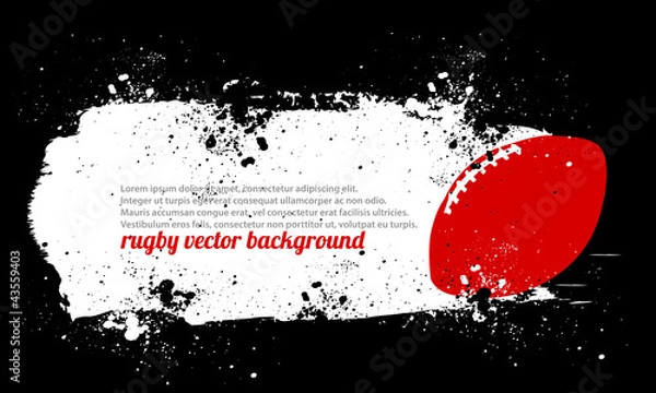 Obraz Grunge Rugby Poster