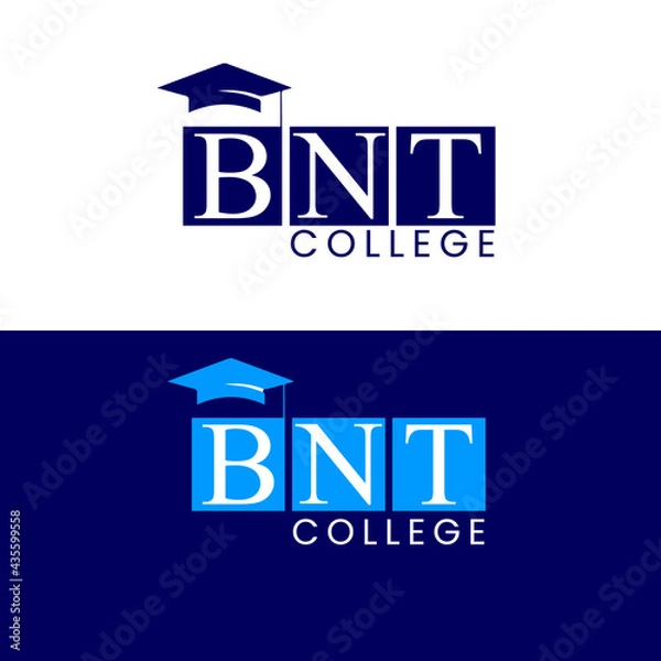 Obraz CREATIVE BNT COLLEGE LOGO DESIGN