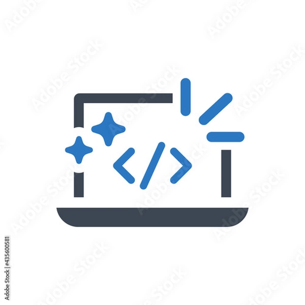 Fototapeta Clean code icon