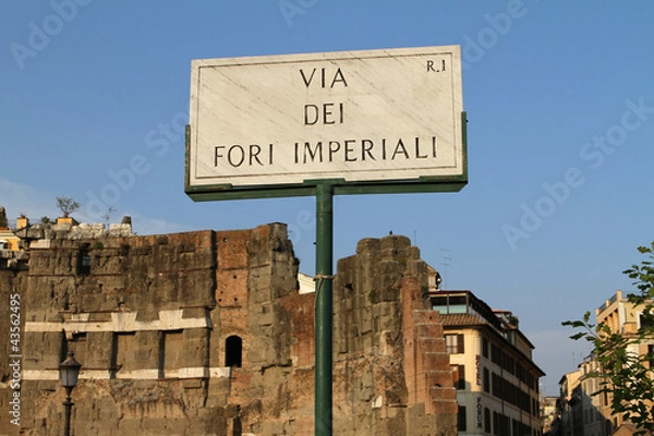 Fototapeta Fori Imperiali - Targa