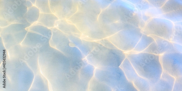 Fototapeta Abstract beautiful sandy beaches background with crystal clear waters of the sea and the lagoon.