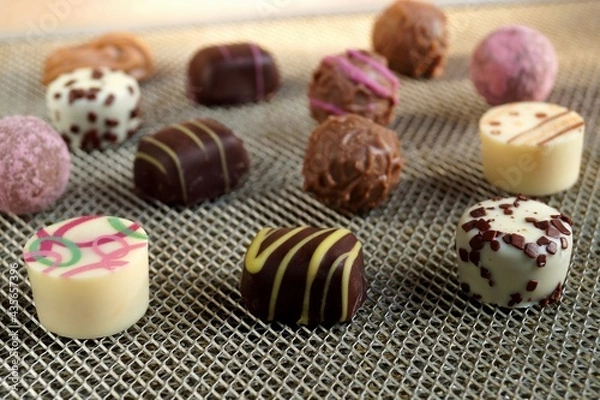 Obraz Chocolate colored candies 