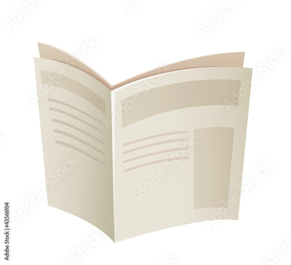 Fototapeta vector icon newspaper