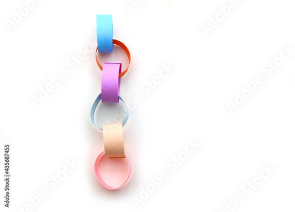 Obraz colorful chain papers; string