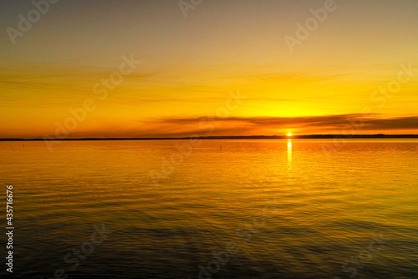 Obraz Sunset over Toledo Bend Reservoir, on the Louisiana side