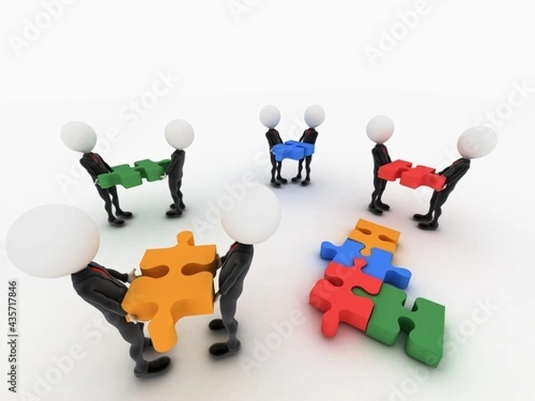 Obraz 3d Max Teamwork word cloud concept.