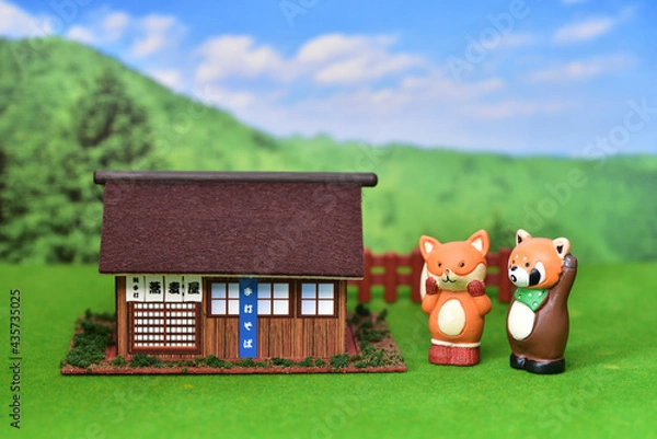 Obraz 動物村の蕎麦屋