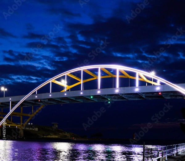 Fototapeta city harbour bridge
