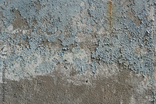 Fototapeta  Craquelure textured background. Old wall with peeling stucco. Abstract concrete interior background