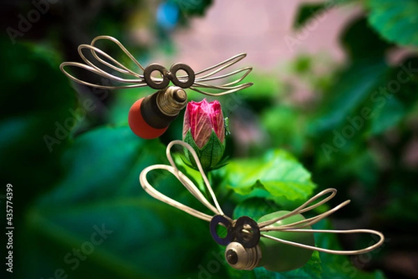 Obraz Light bulb dragonfly