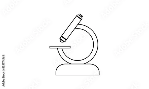 Obraz Microscope, Medical, Medicine, Scientific, Isolated, Laboratory, Lab, Equipment, Micro free vector image icon