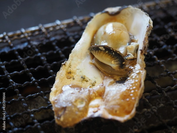 Obraz 牡蠣の炭火焼き