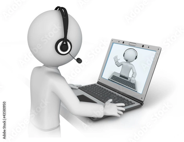 Obraz people talking on network